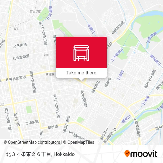 北３４条東２６丁目 map