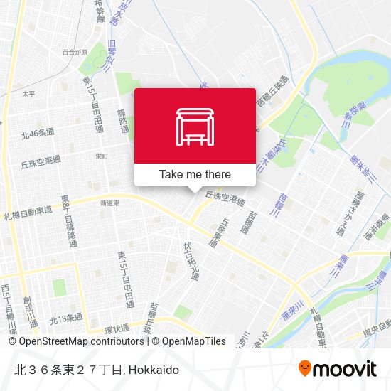 北３６条東２７丁目 map