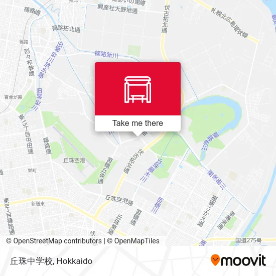 丘珠中学校 map