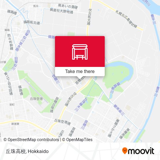 丘珠高校 map