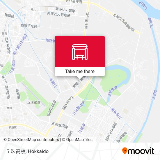 丘珠高校 map