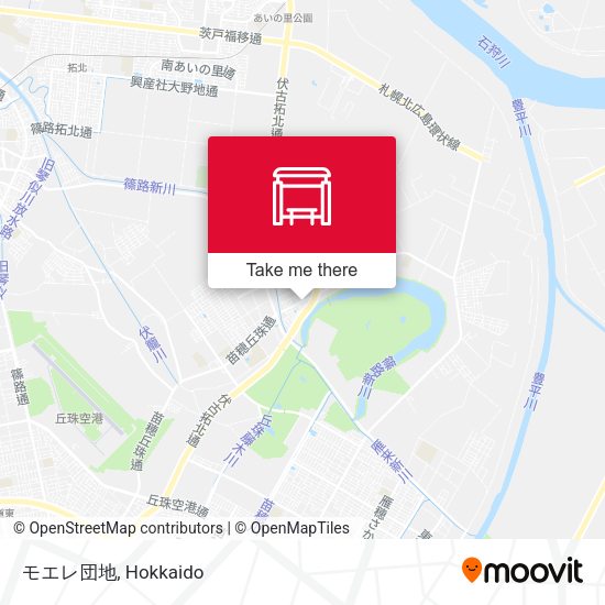 モエレ団地 map