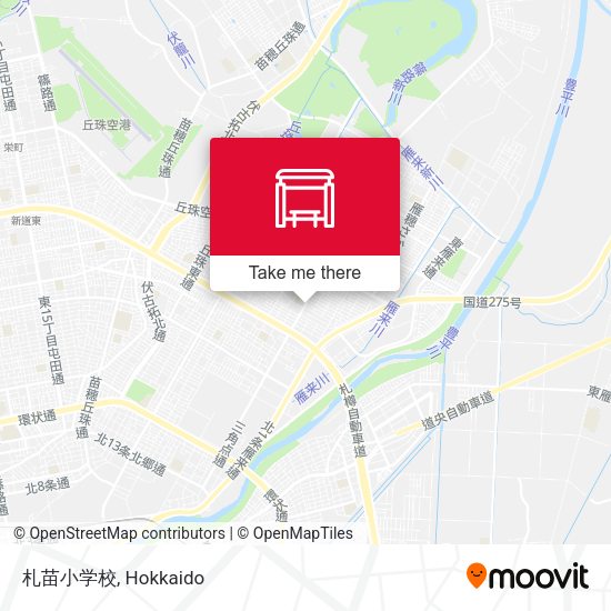 札苗小学校 map