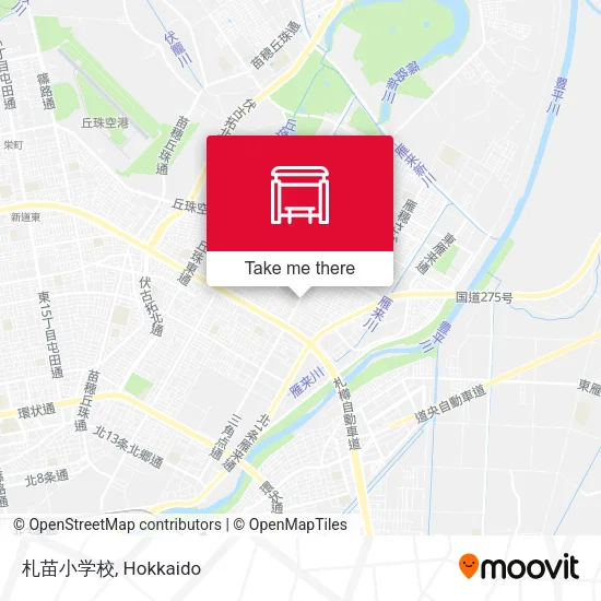 札苗小学校 map