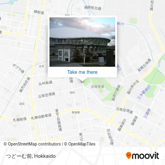 つどーむ前 map