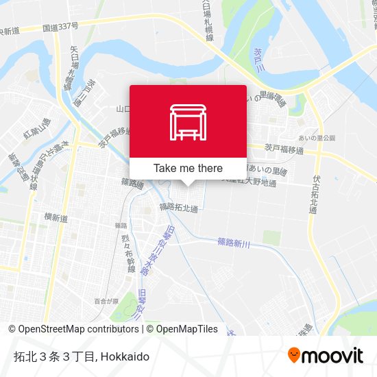 拓北３条３丁目 map