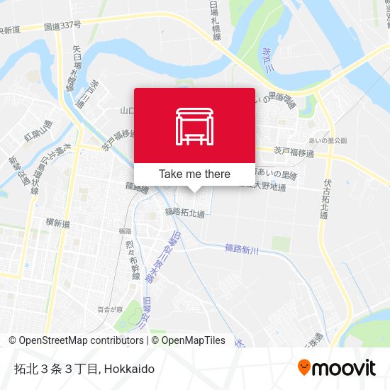拓北３条３丁目 map