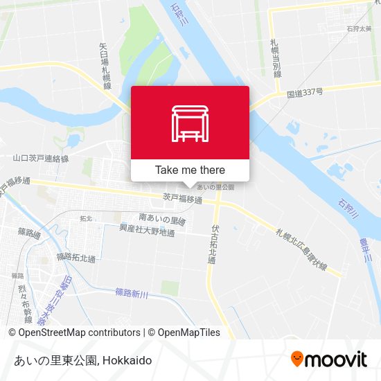 あいの里東公園 map