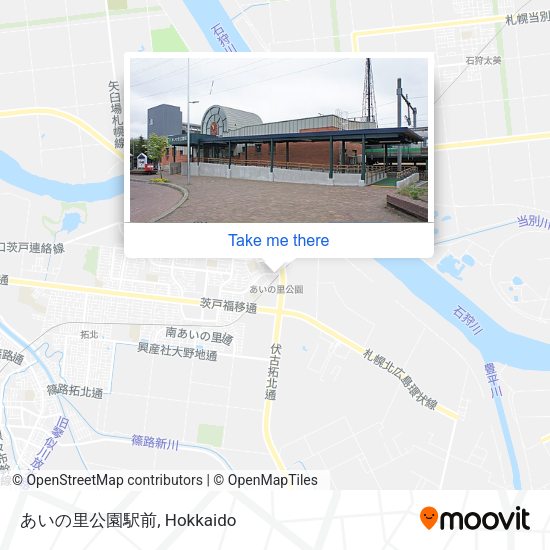 あいの里公園駅前 map