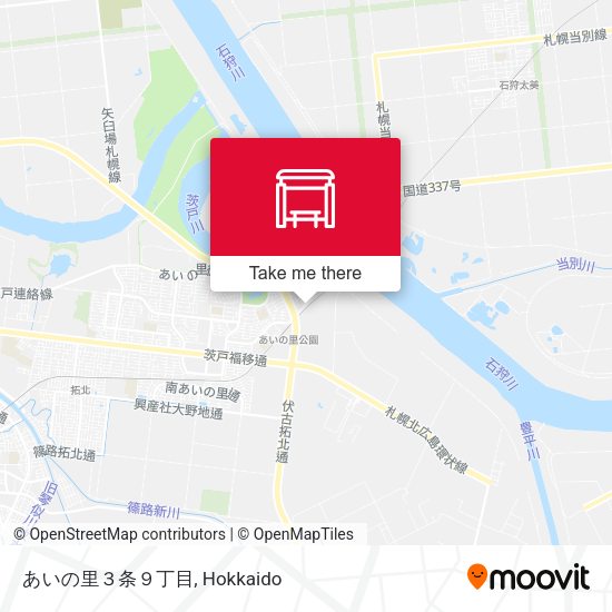 あいの里３条９丁目 map