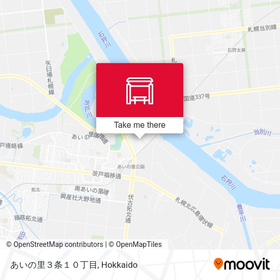 あいの里３条１０丁目 map