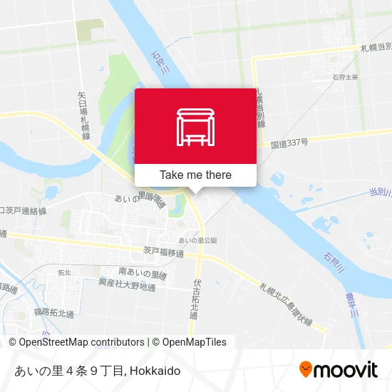 あいの里４条９丁目 map