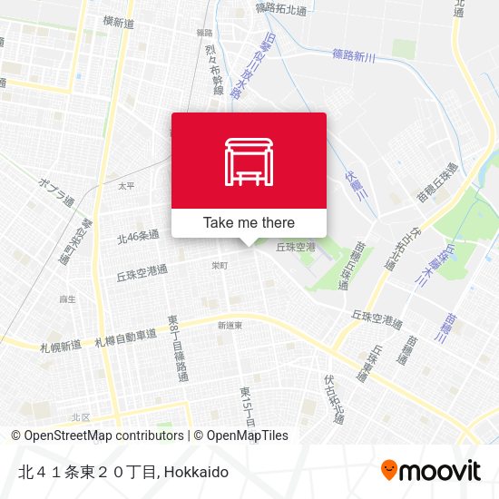 北４１条東２０丁目 map