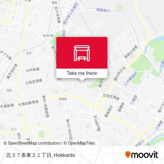 北３７条東２１丁目 map