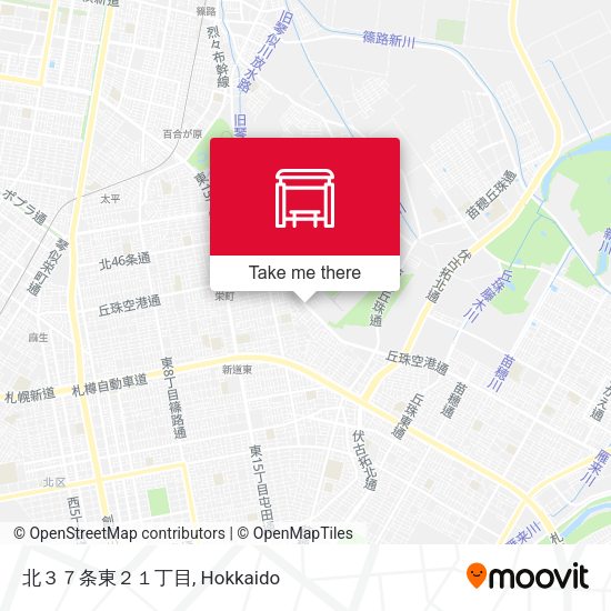 北３７条東２１丁目 map