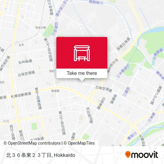北３６条東２３丁目 map