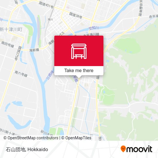 石山団地 map