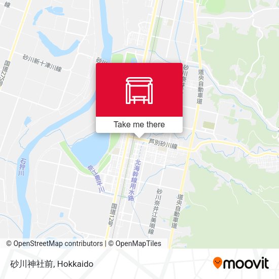 砂川神社前 map