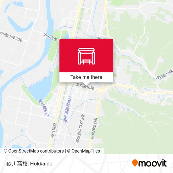 砂川高校 map