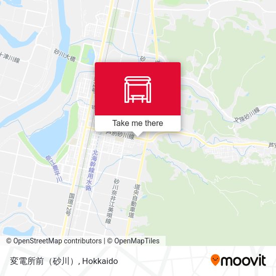 変電所前（砂川） map