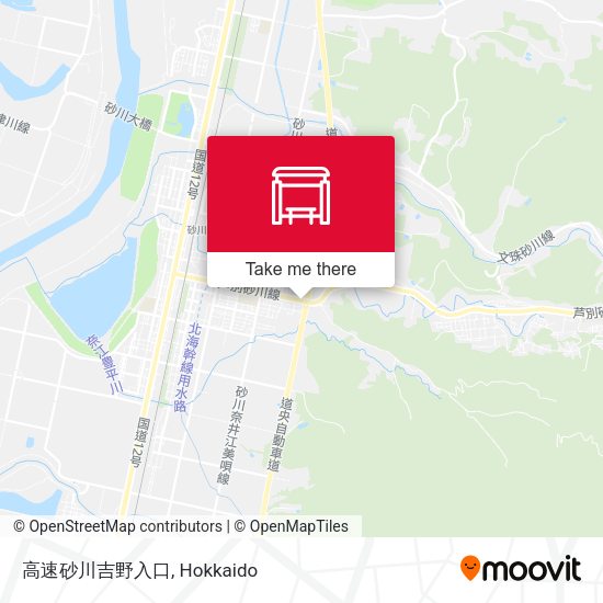 高速砂川吉野入口 map