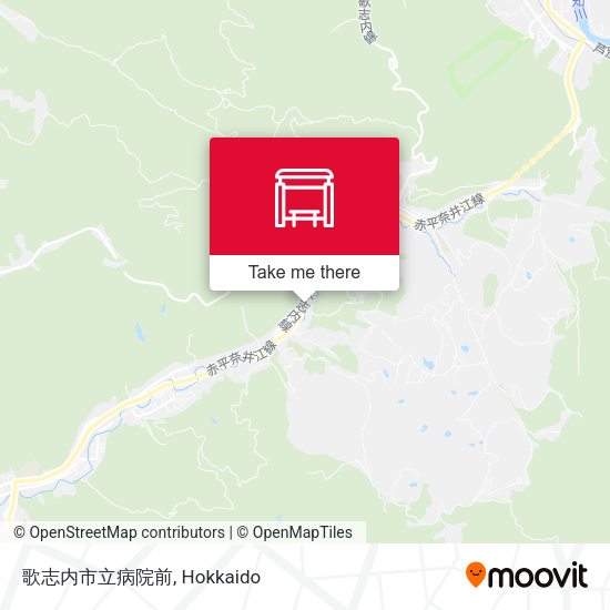 歌志内市立病院前 map