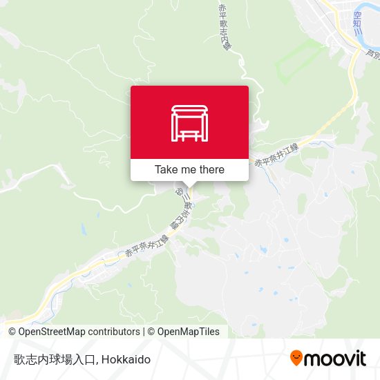 歌志内球場入口 map
