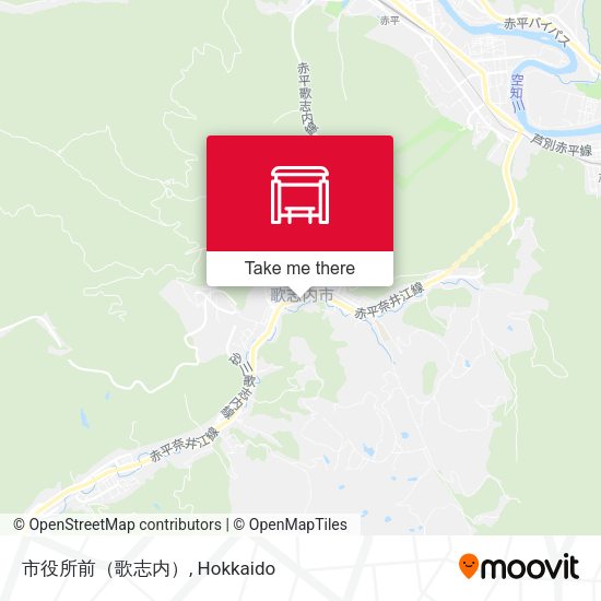 市役所前（歌志内） map