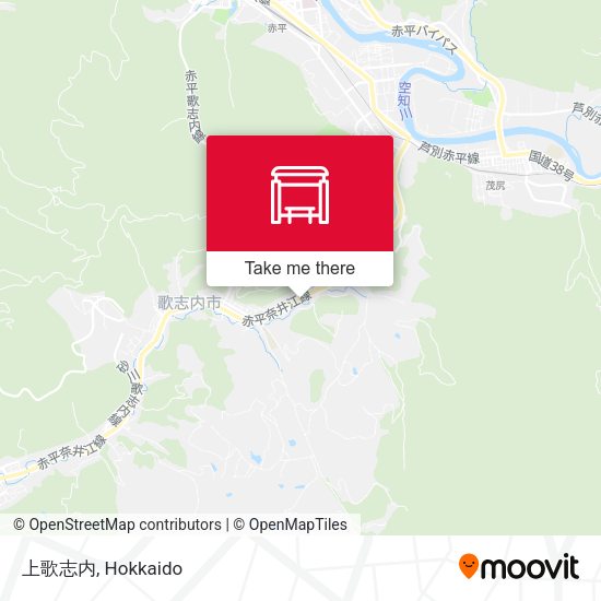 上歌志内 map