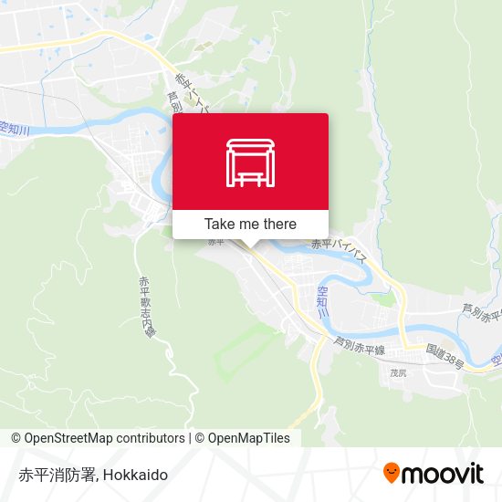赤平消防署 map