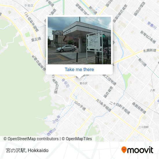 宮の沢駅 map