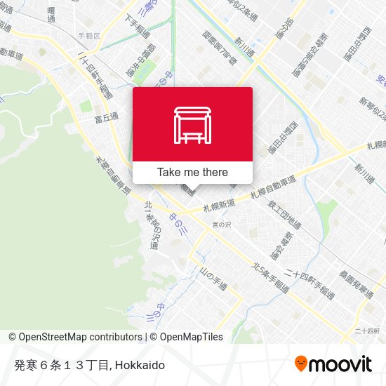 発寒６条１３丁目 map