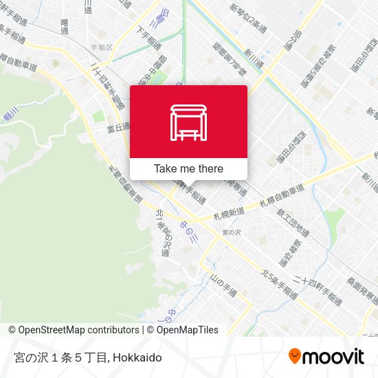 宮の沢１条５丁目 map