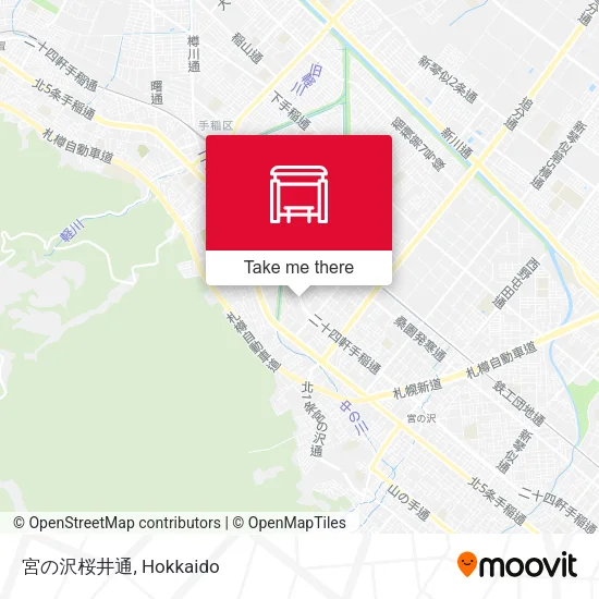 宮の沢桜井通 map