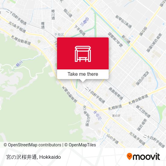 宮の沢桜井通 map
