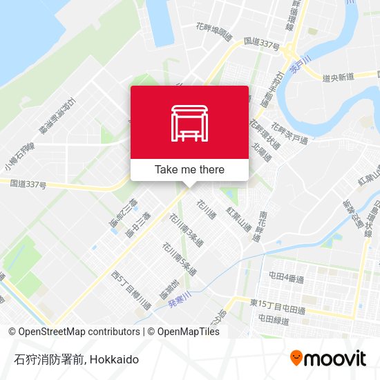 石狩消防署前 map