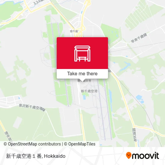 新千歳空港１番 map