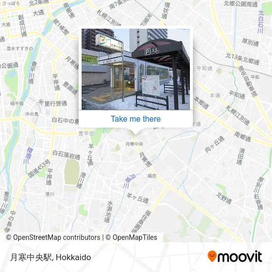 月寒中央駅 map