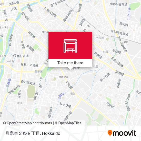 月寒東２条８丁目 map