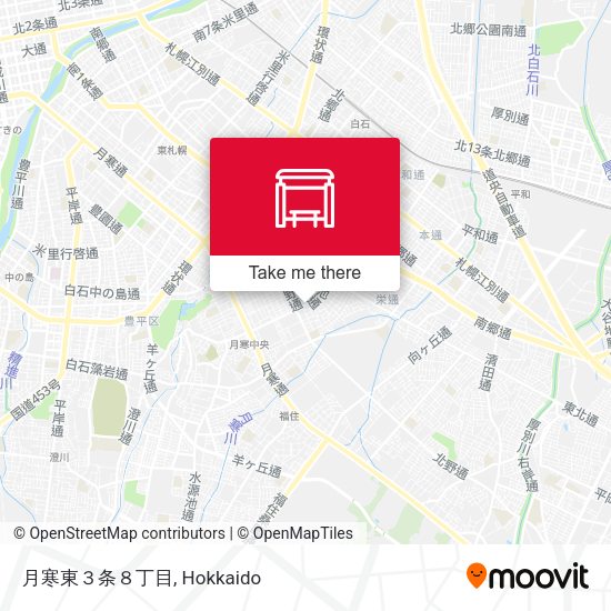 月寒東３条８丁目 map