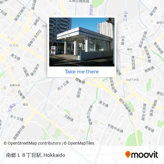 南郷１８丁目駅 map