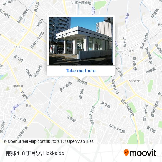南郷１８丁目駅 map