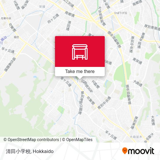 清田小学校 map