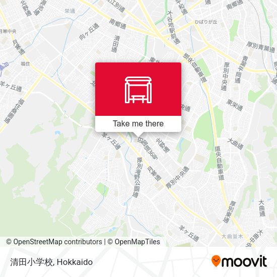 清田小学校 map