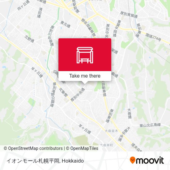 イオンモール札幌平岡 map