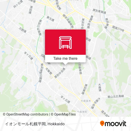 イオンモール札幌平岡 map