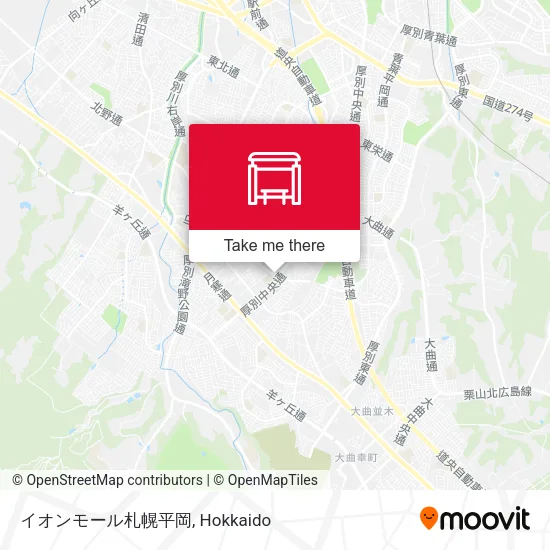 イオンモール札幌平岡 map