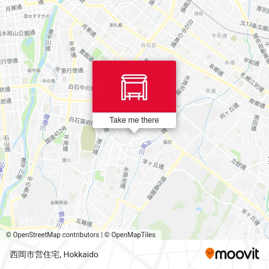 西岡市営住宅 map