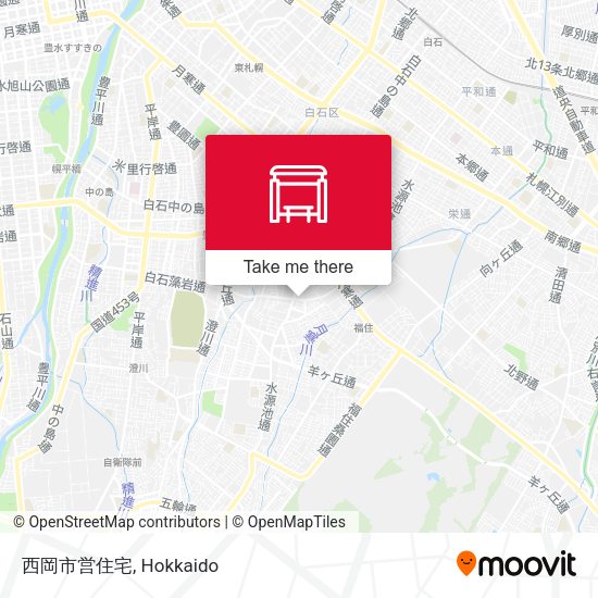 西岡市営住宅 map