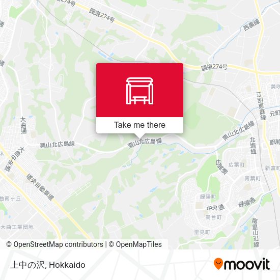上中の沢 map